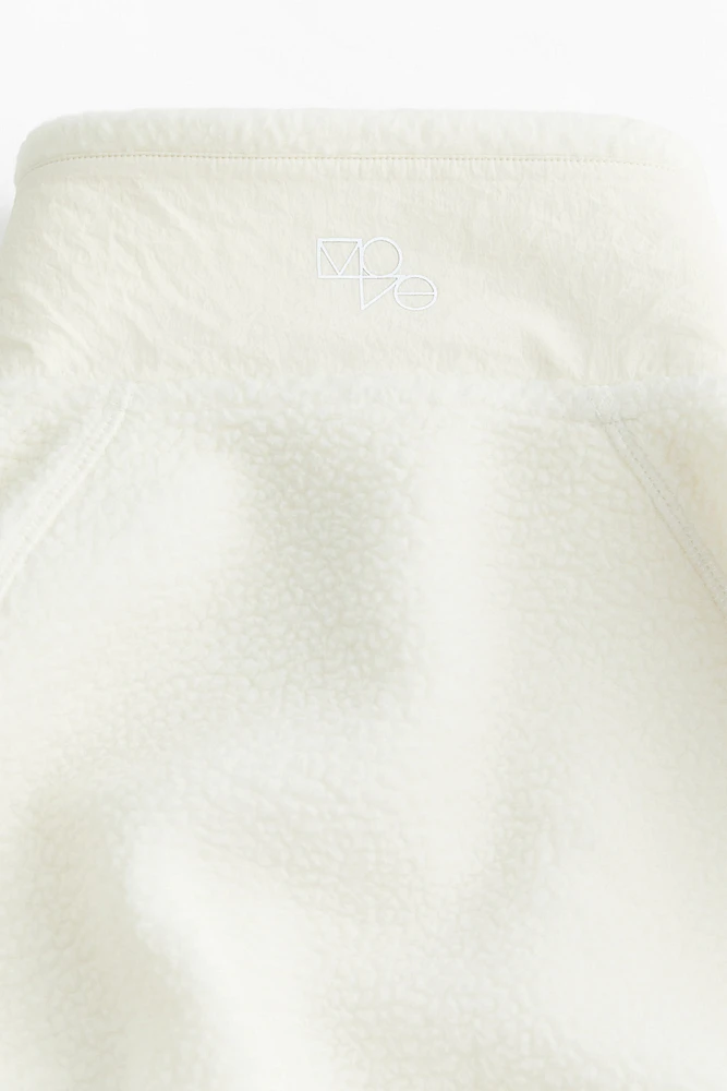 Veste de sport en tissu peluche