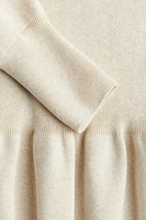 Fine-knit cotton dress