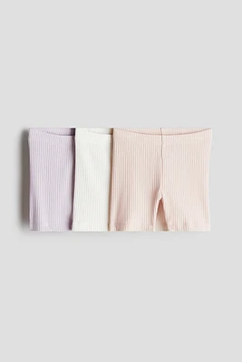 3-pack Ribbed Bike Shorts