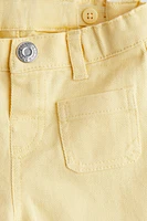 Flared Cotton Twill Pants