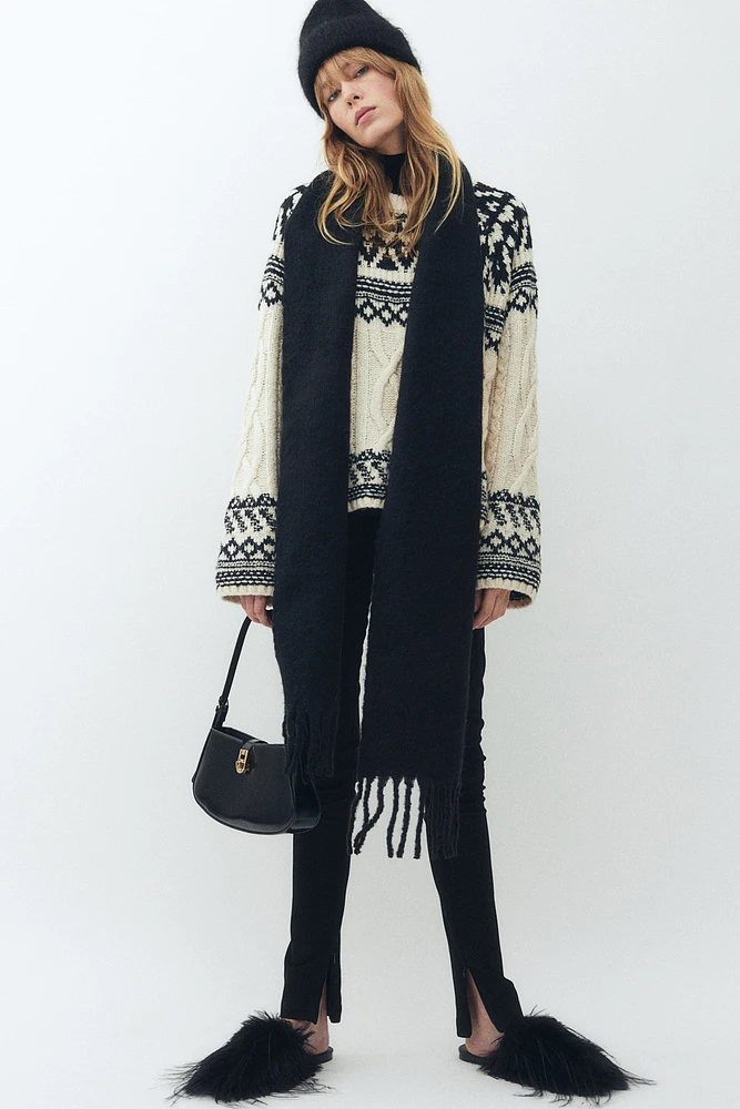 Jacquard-Knit Sweater