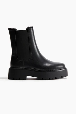 Warm-Lined Chelsea Boots