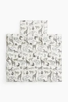 Patterned Cotton Duvet Cover Set