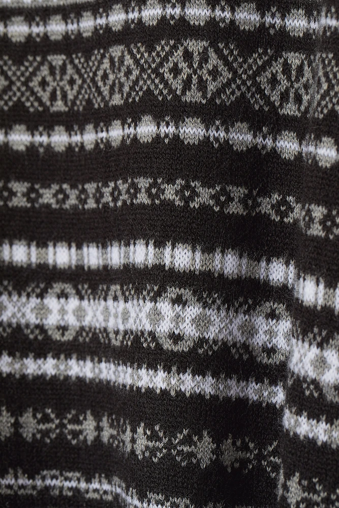 Jacquard-knit Sweater