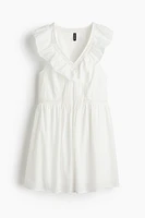 Robe volantée en coton