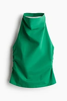 Draped Halterneck Top