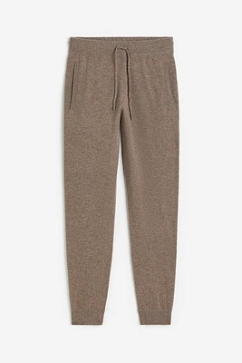 Regular Fit Wool-blend Fine-knit Joggers