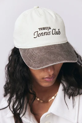 Embroidered-motif Twill Cap