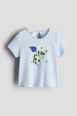 Haut en coton avec motif imprimé