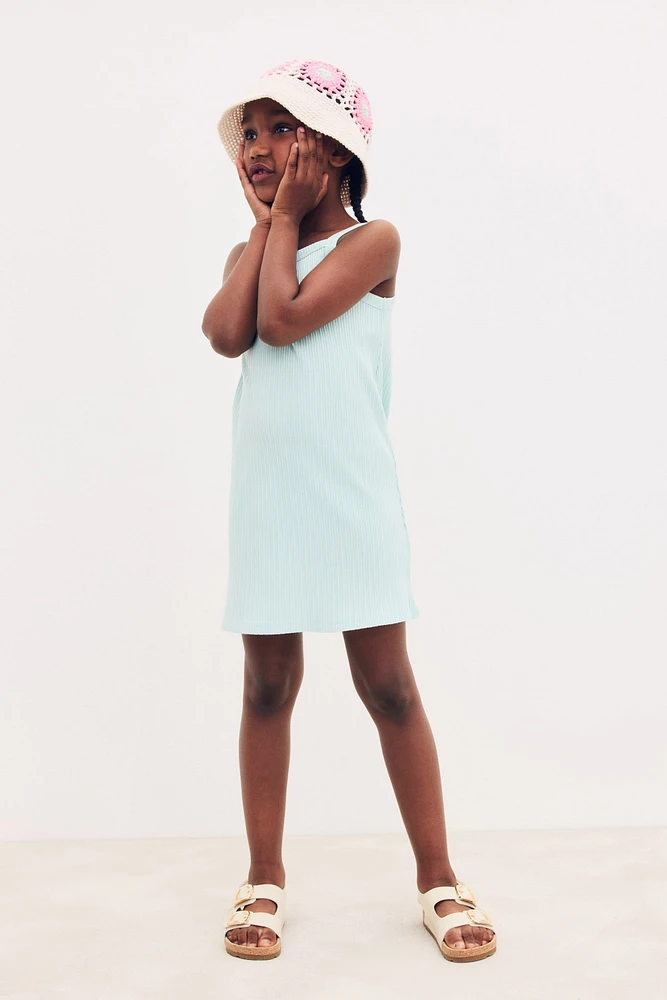 Ribbed strappy dress