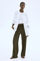 Linen-Blend Pants