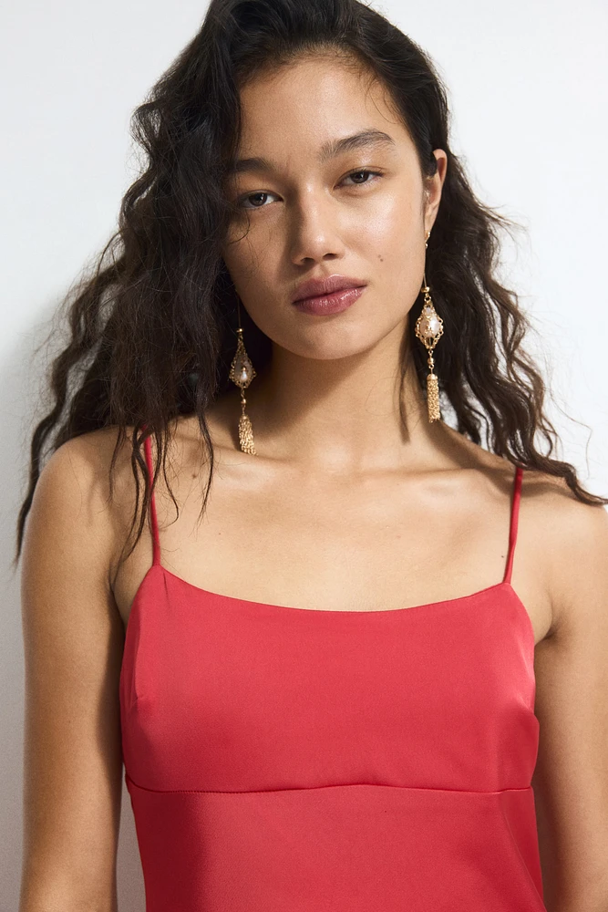 Tie-Detail Maxi Dress