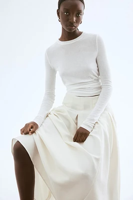Long Pleated Skirt