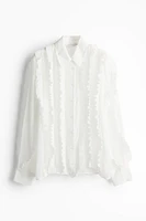 Ruffle-Trimmed Blouse