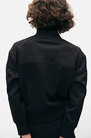 Track Jacket with High Collar