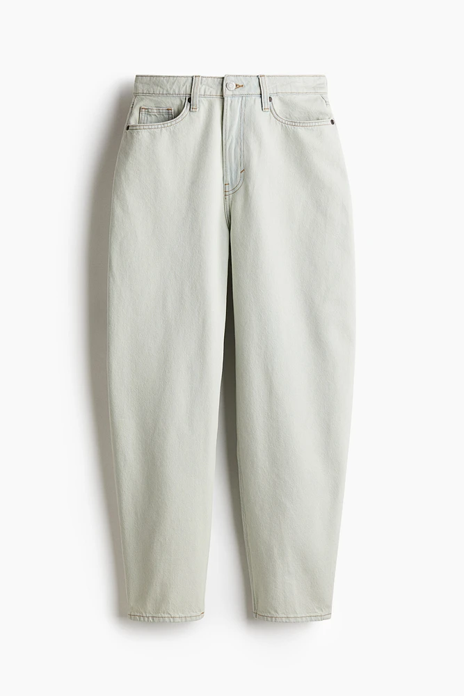 Jean Taille Haute Coupe Tonneau