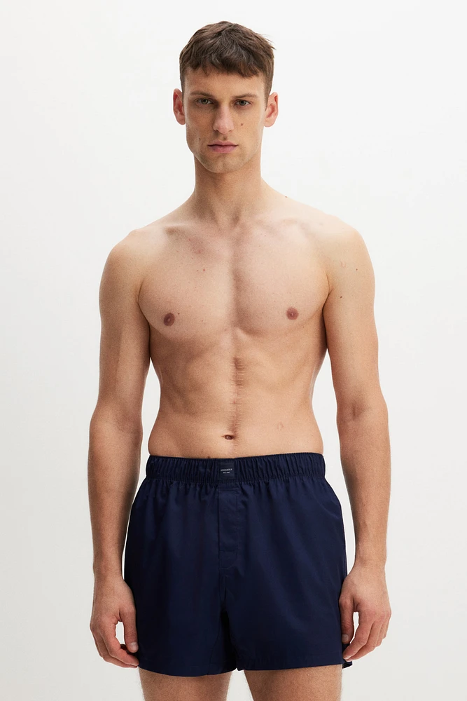 2-pack Woven Cotton Sateen Boxer Shorts