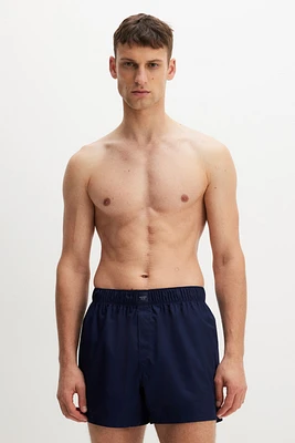 2-pack Woven Cotton Sateen Boxer Shorts