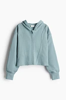 Short Activewear Hooded Jacket