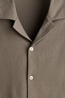 Regular Fit Ribbed resort shirt