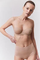 Padded Microfiber Balconette Bra