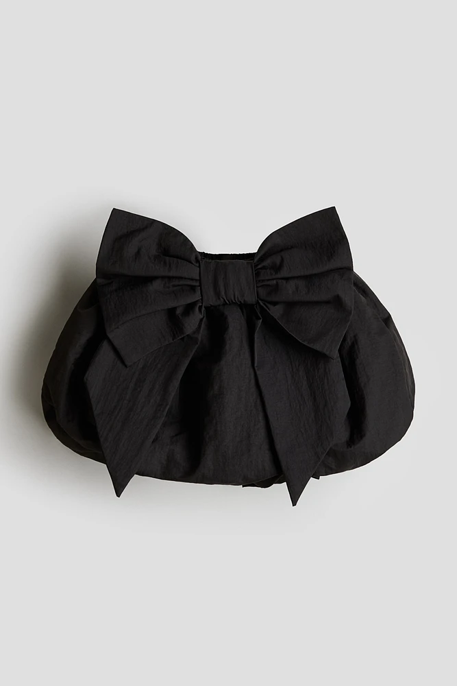 Bow-Detail Balloon Skirt