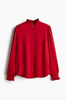 Ruffle-Trimmed Blouse