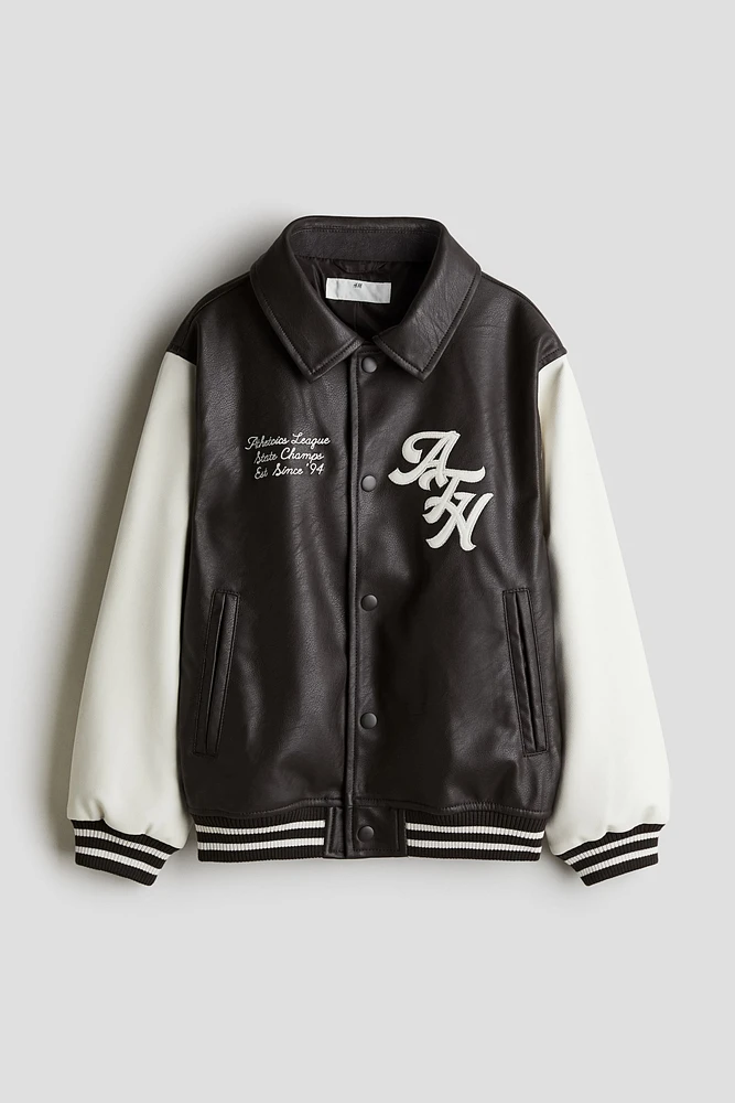 Baseball Jacket with Collar