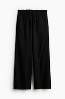 Linen-blend Pull-on Pants