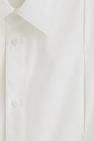 Pima Cotton Shirt with Box Pleats