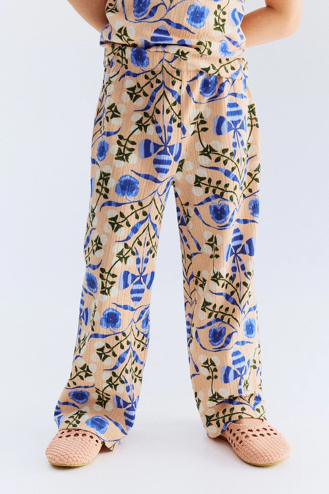 Pointelle Jersey Pants