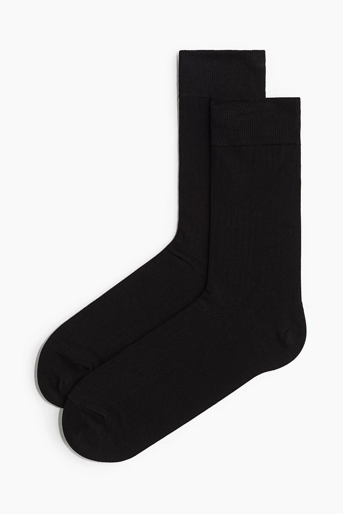 Fine-Knit Socks