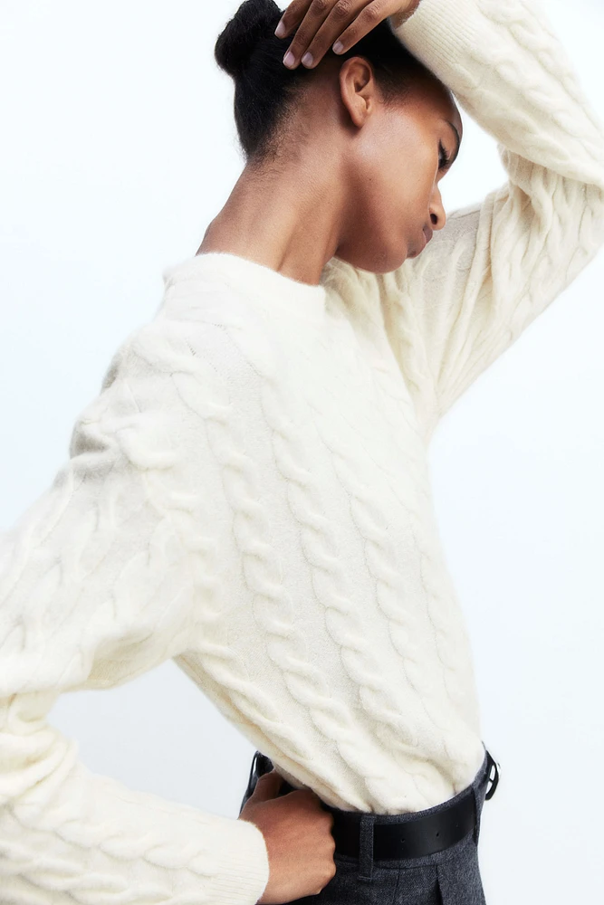 Cable-Knit Sweater