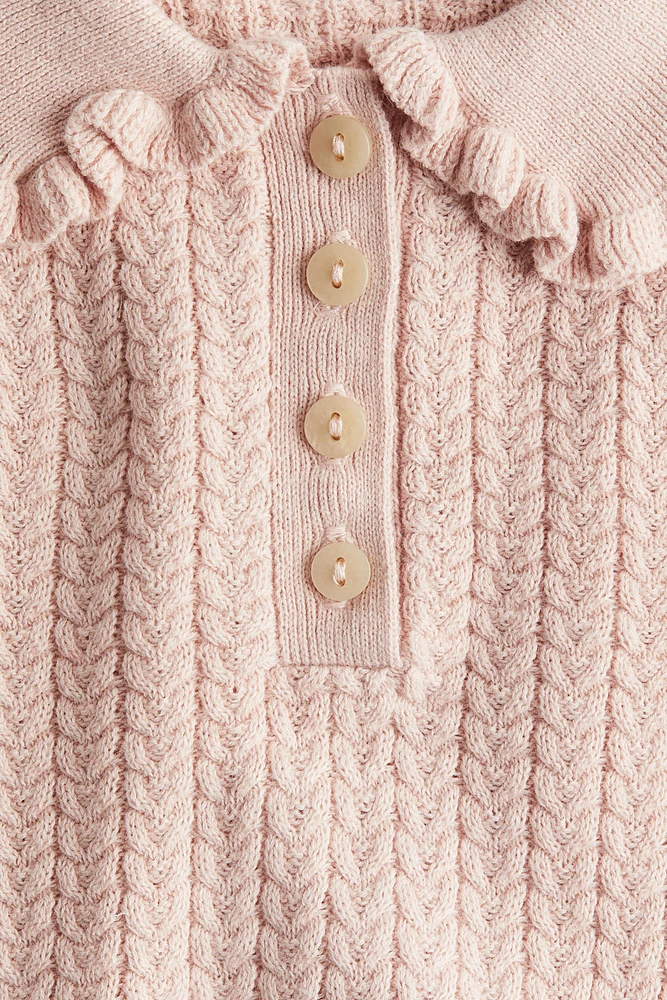 Haut en tricot torsadé de coton