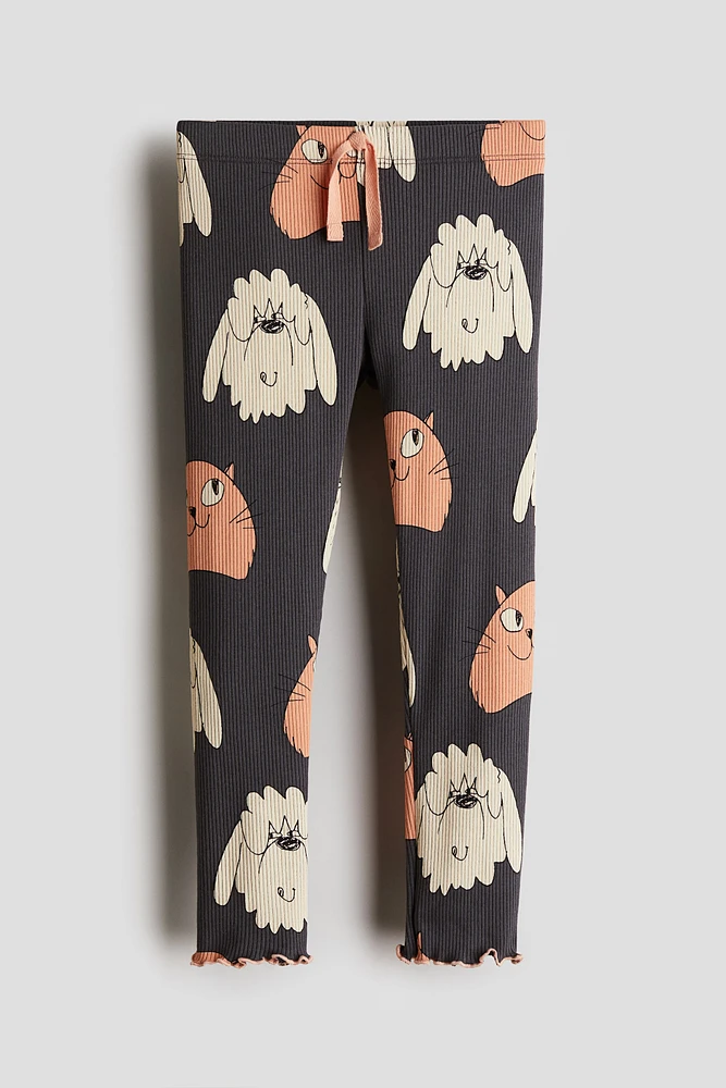 Legging en coton imprimé