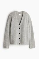 Mohair-blend cardigan