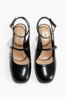 Block-Heeled Mary Janes