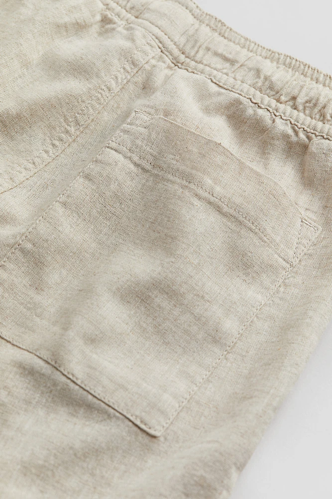 Linen-blend Shorts