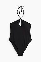 Padded-Cup Halterneck Swimsuit