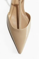 Pointed T-Strap Pumps