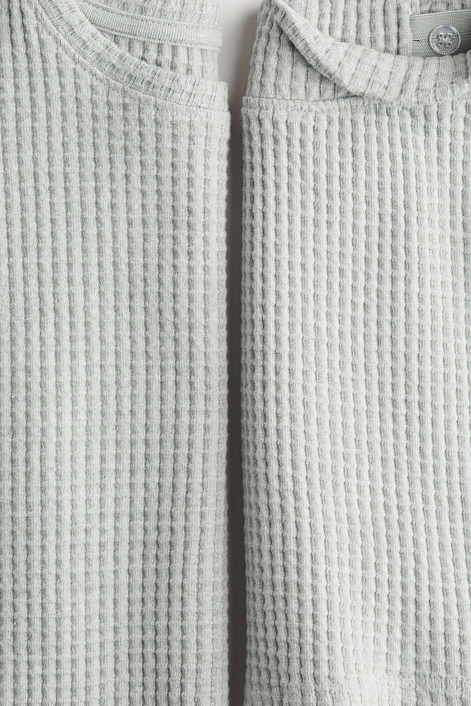 Ensemble 2 pièces en jersey gaufré
