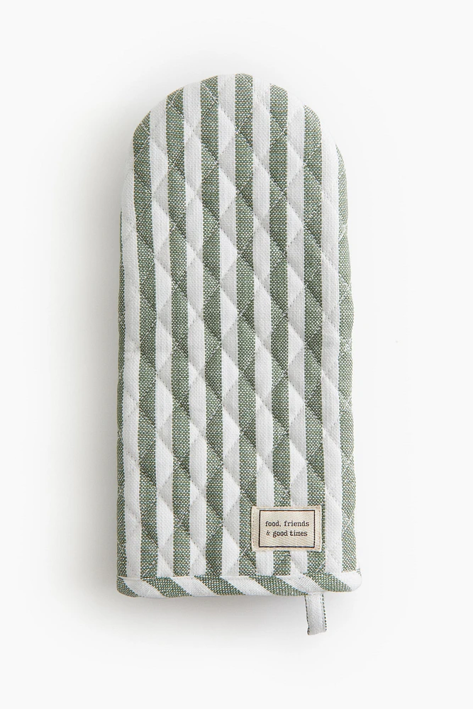 Striped Oven Mitt