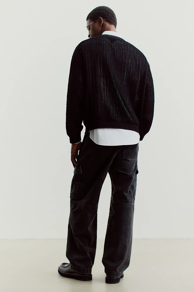 Loose-Fit Cotton Cargo Pants