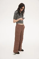 Wide-leg Cargo Pants