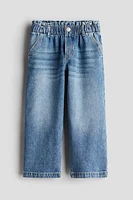 Wide Leg Paper-bag Jeans