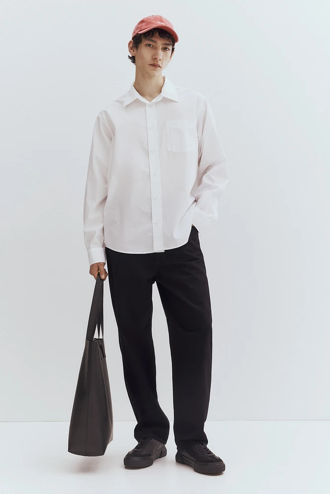 Chemise classique en popeline