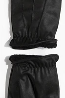 Faux Shearling-lined Gloves