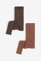 2-pack Wool-blend Footless Tights