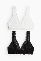 2-pack Soft-cup Lace Bras