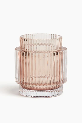 Glass Candle Holder